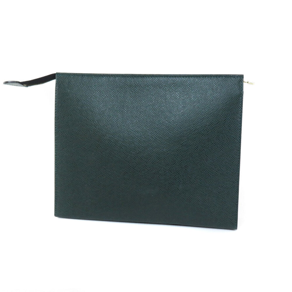 Louis Vuitton leather clutch bag Taiga Black
